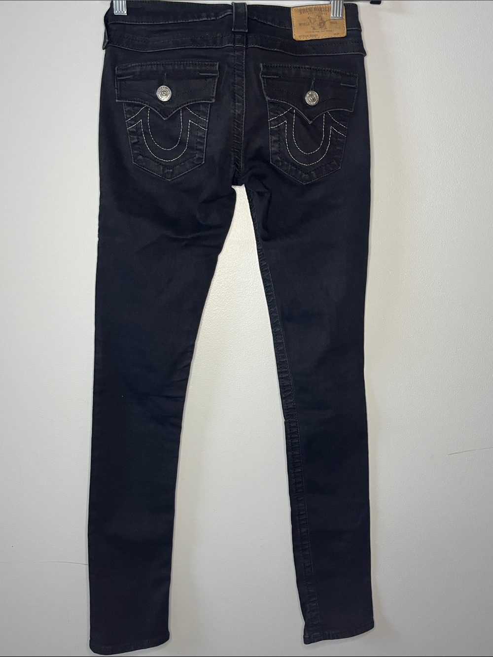 True religion black skinny low rise jeans vintage Y2K true low rise